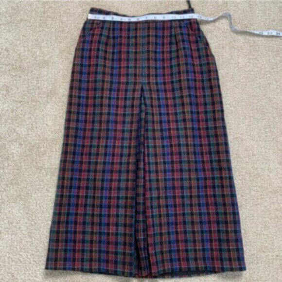 Quasimodo Vintage High Waist Plaid Midi Skirt - Picture 10 of 17